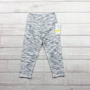 Zella Girls Leggings Gray Space Dye Athletic Yoga Pants M 8-10 NWT